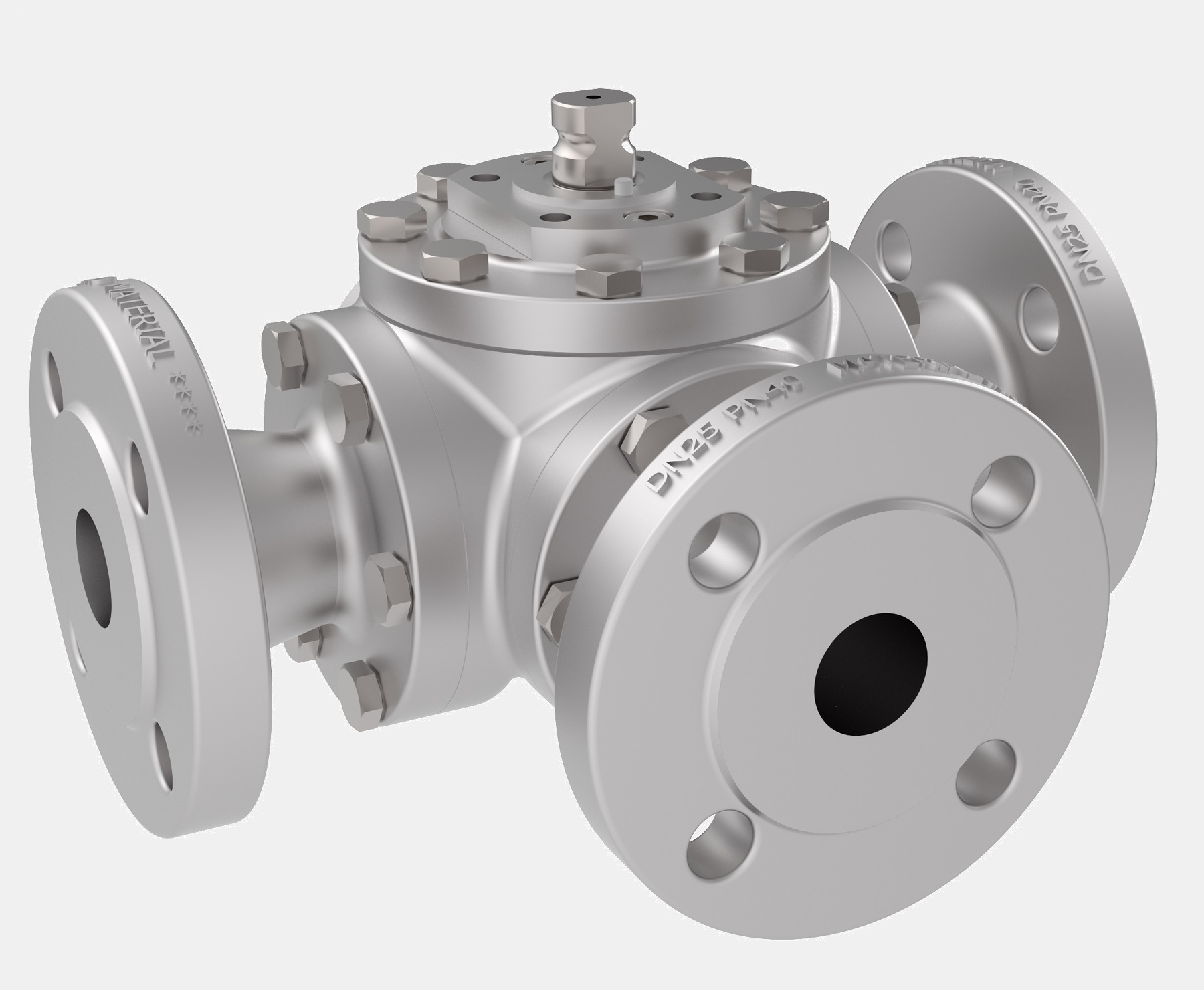 Ball Valve DN15 PN40 DIN FLANGED S.S. 1.4408 Z86 TTT PN40 FT